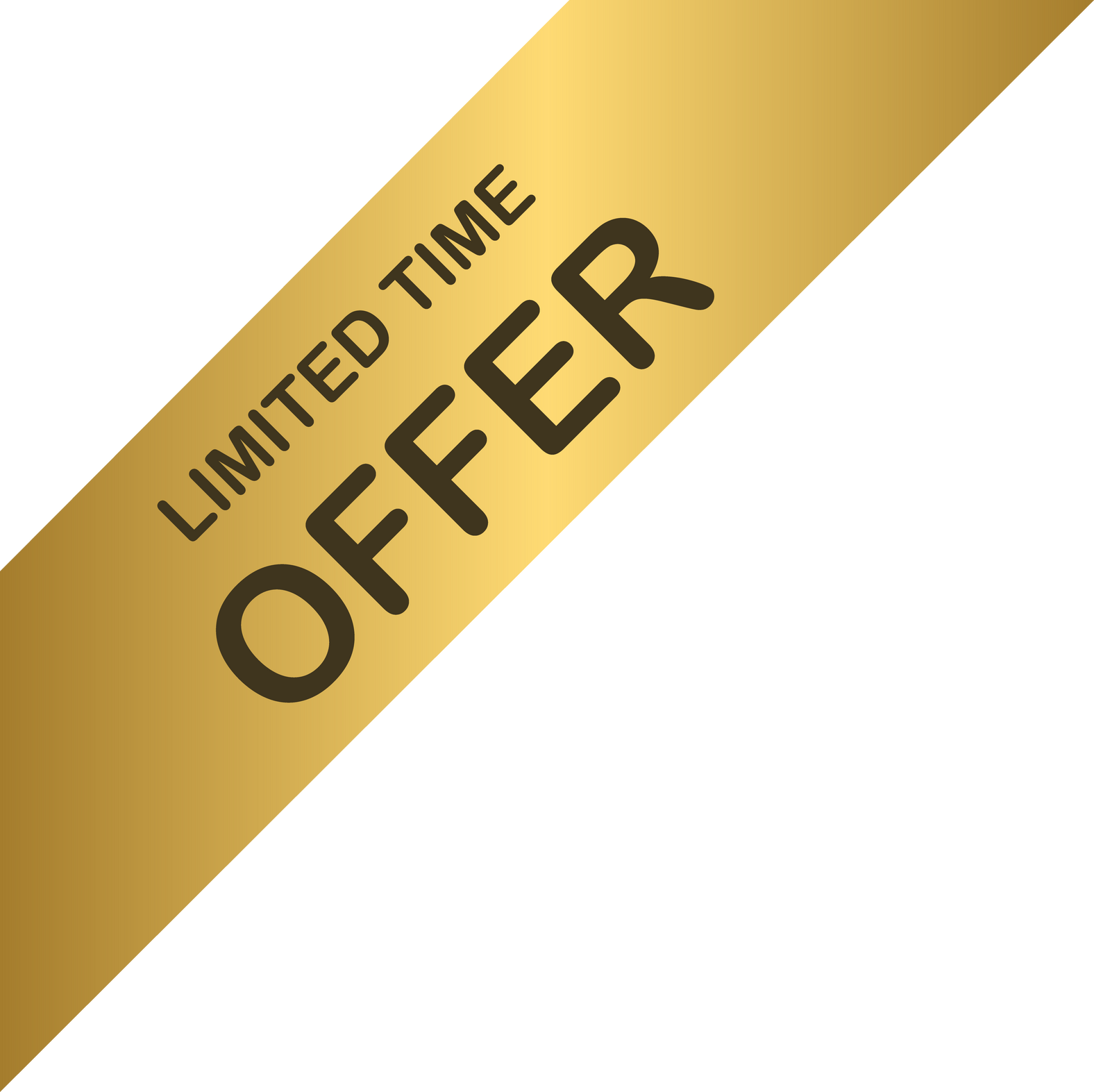 Limited time offer ribbon corner tag icon